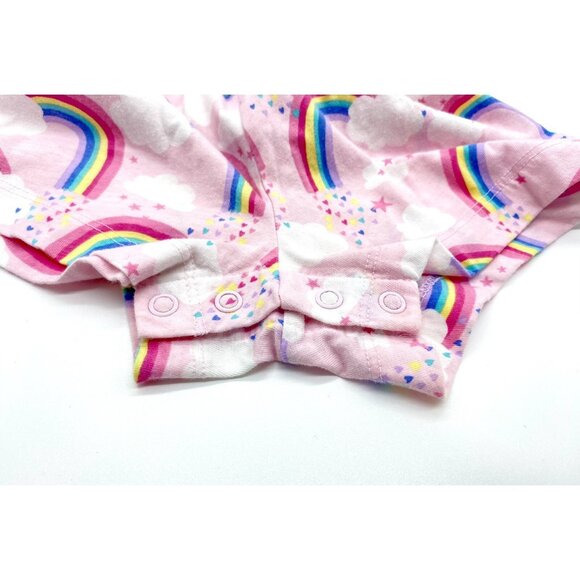 Childrens Place Rainbow Summer Romper Size 2T 24m Pink Sleeveless Elastic Waist - Picture 6 of 7